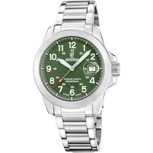 Festina Swiss Made Reloj de Acero Inoxidable para Hombre con Pulsera Festina Swiss Made Reloj de Acero Inoxidable para Hombre con Pulsera
