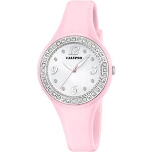 CALYPSO Reloj Mujer Analógico de Caucho Rosa Movimiento de Cuarzo Relojes Mujer Cristal de Alta Resistencia Resistente al Agua 10 ATM Trendy CALYPSO Reloj Mujer Analógico de Caucho Rosa Movimiento de Cuarzo Relojes Mujer Cristal de Alta Resistencia Resistente al Agua 10 ATM Trendy