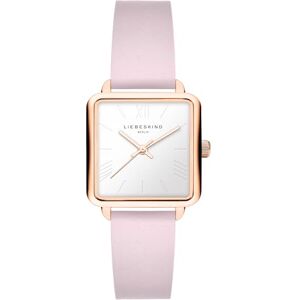 LIEBESKIND Berlin Reloj de Pulsera para Mujer (Cuarzo, 28 x 28 mm, Sumergible a 3 ATM, Correa de Acero Inoxidable, Piel o Malla, Moderno y versátil), Oro Rosa Rosa, Oro Rosa/Cuero Rosa LIEBESKIND Berlin Reloj de Pulsera para Mujer (Cuarzo, 28 x 28 mm, Sumergible a 3 ATM, Correa de Acero Inoxidable, Piel o Malla, Moderno y versátil), Oro Rosa Rosa, Oro Rosa/Cuero Rosa
