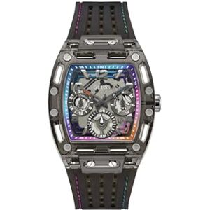 GUESS Reloj de Pulsera de Silicona Phoenix para Hombre, Negro, Moderno GUESS Reloj de Pulsera de Silicona Phoenix para Hombre, Negro, Moderno