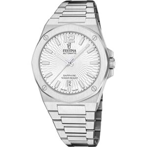 Festina Reloj automático Swiss Made para Hombre con Pulsera de Acero Festina Reloj automático Swiss Made para Hombre con Pulsera de Acero