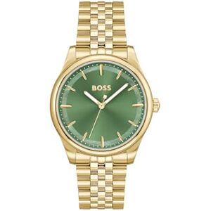 Boss Reloj con Movimiento de Cuarzo de Tres Manecillas para Mujer Colección Graceful con Correa de Acero Inoxidable de Color Dorado Boss Reloj con Movimiento de Cuarzo de Tres Manecillas para Mujer Colección Graceful con Correa de Acero Inoxidable de Color Dorado
