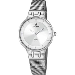 Festina Reloj Mujer Analógico de Acero Inoxidable 316l Plateado Movimiento de Cuarzo Cristal Mineral de Alta Resistencia Resistente al Agua 5 ATM Mademoiselle Festina Reloj Mujer Analógico de Acero Inoxidable 316l Plateado Movimiento de Cuarzo Cristal Mineral de Alta Resistencia Resistente al Agua 5 ATM Mademoiselle