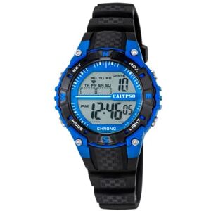 CALYPSO Reloj Infantil Digital Crush Caja de Caucho Multi Correa de Caucho Negro CALYPSO Reloj Infantil Digital Crush Caja de Caucho Multi Correa de Caucho Negro