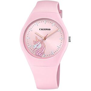 CALYPSO Reloj Modelo de la colección Sweet Time, Caja de 39 mm Correa de Caucho Rosa para señora CALYPSO Reloj Modelo de la colección Sweet Time, Caja de 39 mm Correa de Caucho Rosa para señora