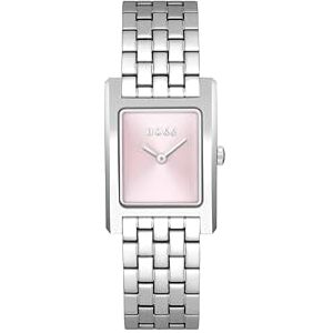 Boss Reloj De Movimiento De Cuarzo De Dos Manecillas para Mujer Colección Lucy con Correa de Acero Inoxidable Plateada Boss Reloj De Movimiento De Cuarzo De Dos Manecillas para Mujer Colección Lucy con Correa de Acero Inoxidable Plateada