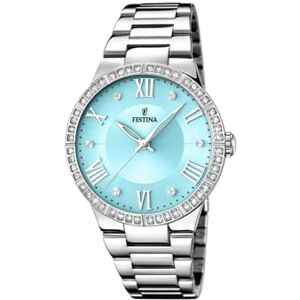 Festina Reloj Mujer Analógico de Acero Inoxidable 316l Plateado Movimiento de Cuarzo Cristal Mineral de Alta Resistencia Resistente al Agua 5 ATM Boyfriend Collection Festina Reloj Mujer Analógico de Acero Inoxidable 316l Plateado Movimiento de Cuarzo Cristal Mineral de Alta Resistencia Resistente al Agua 5 ATM Boyfriend Collection