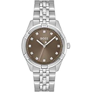 Boss Reloj Analógico de Cuarzo para Mujer Colección Rhea con Correa de Acero Inoxidable Plateada Boss Reloj Analógico de Cuarzo para Mujer Colección Rhea con Correa de Acero Inoxidable Plateada