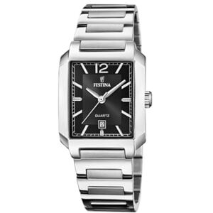 Festina Reloj Mujer Analógico de Acero Inoxidable 316l Plateado Movimiento de Cuarzo Cristal Mineral de Alta Resistencia Resistente al Agua 5 ATM Calendario On The Square Festina Reloj Mujer Analógico de Acero Inoxidable 316l Plateado Movimiento de Cuarzo Cristal Mineral de Alta Resistencia Resistente al Agua 5 ATM Calendario On The Square