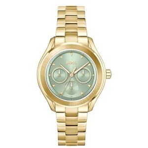 Boss Reloj Analógico de Cuarzo Multifunción para Mujer Colección LIDA con Correa de Acero Inoxidable de Color Dorado Boss Reloj Analógico de Cuarzo Multifunción para Mujer Colección LIDA con Correa de Acero Inoxidable de Color Dorado