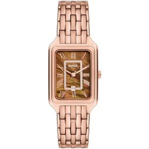 Fossil Reloj Raquel para Mujer, Movimiento de Cuarzo de Tres Agujas con Correa de Acero Inoxidable, Tono Dorado y marrón, 26 mm Fossil Reloj Raquel para Mujer, Movimiento de Cuarzo de Tres Agujas con Correa de Acero Inoxidable, Tono Dorado y marrón, 26 mm