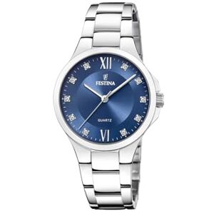 Festina Reloj Mujer Analógico de Acero Inoxidable 316l Plateado Movimiento de Cuarzo Cristal Mineral de Alta Resistencia Resistente al Agua 5 ATM Mademoiselle Festina Reloj Mujer Analógico de Acero Inoxidable 316l Plateado Movimiento de Cuarzo Cristal Mineral de Alta Resistencia Resistente al Agua 5 ATM Mademoiselle
