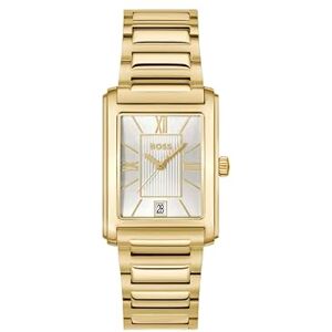 Boss Reloj Mecanismo de Cuarzo de Tres manecillas para Hombre de la colección Principle Dress con Brazalete de Acero Inoxidable Dorado Boss Reloj Mecanismo de Cuarzo de Tres manecillas para Hombre de la colección Principle Dress con Brazalete de Acero Inoxidable Dorado
