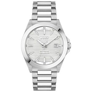 Boss Reloj con Movimiento de Cuarzo de Tres Manecillas para Hombre Colección Strike con Correa de Acero Inoxidable Plateada Boss Reloj con Movimiento de Cuarzo de Tres Manecillas para Hombre Colección Strike con Correa de Acero Inoxidable Plateada