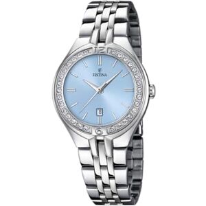 Festina Reloj Mujer Analógico de Acero Inoxidable 316l Plateado Movimiento de Cuarzo Cristal Mineral de Alta Resistencia Resistente al Agua 5 ATM Calendario F16867/4 Mademoiselle Festina Reloj Mujer Analógico de Acero Inoxidable 316l Plateado Movimiento de Cuarzo Cristal Mineral de Alta Resistencia Resistente al Agua 5 ATM Calendario F16867/4 Mademoiselle