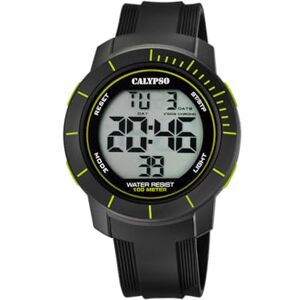 CALYPSO Reloj Digital Hombre de Caucho Negro Resistente al Agua 10 ATM Fecha y Calendario, Cronógrafo, Doble Horario, Luz, Alarma, 12 y 24 Horas Flash Time CALYPSO Reloj Digital Hombre de Caucho Negro Resistente al Agua 10 ATM Fecha y Calendario, Cronógrafo, Doble Horario, Luz, Alarma, 12 y 24 Horas Flash Time