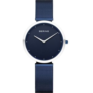 BERING 18132-397 Reloj de Cuarzo para Mujer con Caja de Acero Inoxidable de 32 mm con Acabado Azul y Esfera Azul, Correa milanesa, Cristal de Zafiro y Resistencia al Agua de 3 ATM BERING 18132-397 Reloj de Cuarzo para Mujer con Caja de Acero Inoxidable de 32 mm con Acabado Azul y Esfera Azul, Correa milanesa, Cristal de Zafiro y Resistencia al Agua de 3 ATM