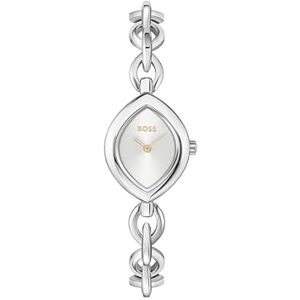 Boss Reloj con Mecanismo de Cuarzo para Dos manecillas, colección Fiora, Plateado, con Correa Plateada de Acero Inoxidable, Boss Reloj con Mecanismo de Cuarzo para Dos manecillas, colección Fiora, Plateado, con Correa Plateada de Acero Inoxidable,