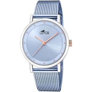 Lotus Reloj Mujer Analógico de Acero Inoxidable 316l Azul Movimiento de Cuarzo Cristal Mineral de Alta Resistencia Resistente al Agua 5 ATM Minimalist for Her Lotus Reloj Mujer Analógico de Acero Inoxidable 316l Azul Movimiento de Cuarzo Cristal Mineral de Alta Resistencia Resistente al Agua 5 ATM Minimalist for Her