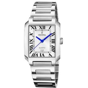 Festina Reloj Mujer Analógico de Acero Inoxidable 316l Plateado Movimiento de Cuarzo Cristal Mineral de Alta Resistencia Resistente al Agua 5 ATM Calendario F20679/1 On The Square Festina Reloj Mujer Analógico de Acero Inoxidable 316l Plateado Movimiento de Cuarzo Cristal Mineral de Alta Resistencia Resistente al Agua 5 ATM Calendario F20679/1 On The Square