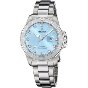 Festina Reloj Mujer Analógico de Acero Inoxidable 316l Plateado Movimiento de Cuarzo Cristal Mineral de Alta Resistencia Resistente al Agua 10 ATM Calendario F20503/5 Boyfriend Collection Festina Reloj Mujer Analógico de Acero Inoxidable 316l Plateado Movimiento de Cuarzo Cristal Mineral de Alta Resistencia Resistente al Agua 10 ATM Calendario F20503/5 Boyfriend Collection