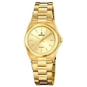Festina Reloj Mujer Analógico de Acero Inoxidable 316l Dorado Movimiento de Cuarzo Relojes Mujer Cristal Mineral de Alta Resistencia Resistente al Agua 5 ATM Festina Reloj Mujer Analógico de Acero Inoxidable 316l Dorado Movimiento de Cuarzo Relojes Mujer Cristal Mineral de Alta Resistencia Resistente al Agua 5 ATM