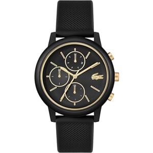 Lacoste Reloj Analógico de Cuarzo Multifunción para Hombre Colección .12.12 Move con Correa de Silicona Negra Lacoste Reloj Analógico de Cuarzo Multifunción para Hombre Colección .12.12 Move con Correa de Silicona Negra