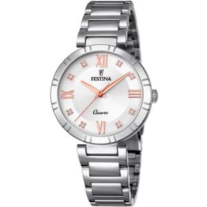 Festina Reloj Mujer Analógico de Acero Inoxidable 316l Plateado Movimiento de Cuarzo Cristal Mineral de Alta Resistencia Resistente al Agua 5 ATM Mademoiselle Festina Reloj Mujer Analógico de Acero Inoxidable 316l Plateado Movimiento de Cuarzo Cristal Mineral de Alta Resistencia Resistente al Agua 5 ATM Mademoiselle