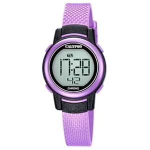 CALYPSO Reloj Modelo de la colección Digital Crush, Caja de 29,00/29,00 mm Lila con Correa de plástico Lila para señora CALYPSO Reloj Modelo de la colección Digital Crush, Caja de 29,00/29,00 mm Lila con Correa de plástico Lila para señora