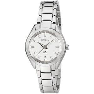 BREIL Reloj DE Mujer Manta City Movimiento Solo Blanco 3 CUARZOS LANCHE y Pulsera DE Acero Plateado BREIL Reloj DE Mujer Manta City Movimiento Solo Blanco 3 CUARZOS LANCHE y Pulsera DE Acero Plateado
