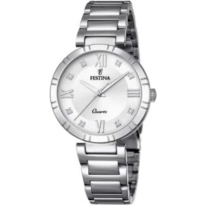 Festina Reloj Mujer Analógico de Acero Inoxidable 316l Plateado Movimiento de Cuarzo Cristal Mineral de Alta Resistencia Resistente al Agua 5 ATM Mademoiselle Festina Reloj Mujer Analógico de Acero Inoxidable 316l Plateado Movimiento de Cuarzo Cristal Mineral de Alta Resistencia Resistente al Agua 5 ATM Mademoiselle