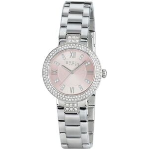 BREIL Reloj DE Pista DE Baile para Mujer Movimiento Solo Rosa 3 CUARZOS LANCHE y Pulsera DE Acero Plata EW0256 BREIL Reloj DE Pista DE Baile para Mujer Movimiento Solo Rosa 3 CUARZOS LANCHE y Pulsera DE Acero Plata EW0256
