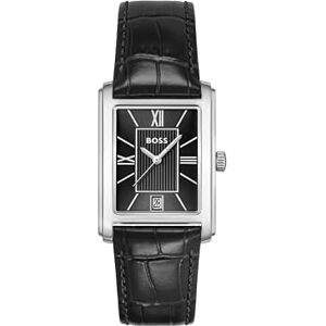 Boss Reloj Mecanismo de Cuarzo de Tres manecillas para Hombre de la colección Principle Dress con Correa de Piel Negra Boss Reloj Mecanismo de Cuarzo de Tres manecillas para Hombre de la colección Principle Dress con Correa de Piel Negra