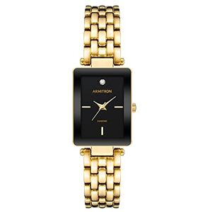 Armitron 75/5769 Reloj de Pulsera para Mujer con Esfera de Diamantes auténticos, Dorado/Negro Armitron 75/5769 Reloj de Pulsera para Mujer con Esfera de Diamantes auténticos, Dorado/Negro