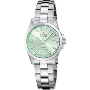 Festina Swiss Made Reloj Mujer Analógico de Acero Inoxidable 316l Plateado Movimiento de Cuarzo Cristal Zafiro Resistente Resistente al Agua 10 ATM Calendario Classic Steel Festina Swiss Made Reloj Mujer Analógico de Acero Inoxidable 316l Plateado Movimiento de Cuarzo Cristal Zafiro Resistente Resistente al Agua 10 ATM Calendario Classic Steel
