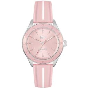 Lacoste Reloj de Tres manecillas con Movimiento de Cuarzo para Mujer de la colección Billie con Pulsera de Silicona Rosa, Lacoste Reloj de Tres manecillas con Movimiento de Cuarzo para Mujer de la colección Billie con Pulsera de Silicona Rosa,