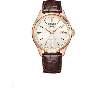 Citizen Analógico Modelo Reloj Hombre Acero Oro Rosa y Correa de Piel Automático. Marca Citizen Analógico Modelo Reloj Hombre Acero Oro Rosa y Correa de Piel Automático. Marca