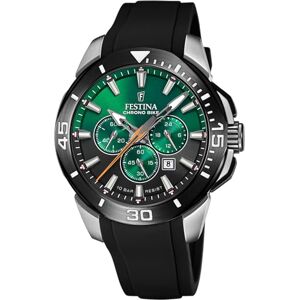 Festina Reloj Hombre Analógico de Caucho Negro Movimiento de Cuarzo Cronógrafo Calendario Cristal Mineral de Alta Resistencia Resistente al Agua 10 ATM Chrono Bike Festina Reloj Hombre Analógico de Caucho Negro Movimiento de Cuarzo Cronógrafo Calendario Cristal Mineral de Alta Resistencia Resistente al Agua 10 ATM Chrono Bike