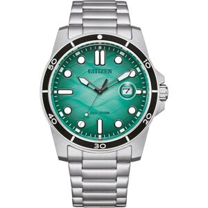 Citizen Reloj analógico de Cuarzo para Hombre con Correa de Acero Inoxidable, Turquesa, Pulsera Citizen Reloj analógico de Cuarzo para Hombre con Correa de Acero Inoxidable, Turquesa, Pulsera