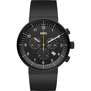 Braun Reloj de pulsera con correa de caucho, color negro Braun Reloj de pulsera con correa de caucho, color negro