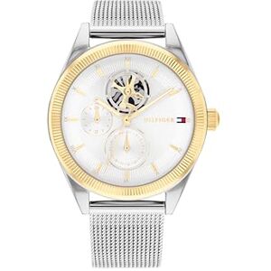 Tommy Hilfiger Reloj Analógico de Cuarzo Multifunción para Mujer con Correa de Malla de Acero Inoxidable Plateada Tommy Hilfiger Reloj Analógico de Cuarzo Multifunción para Mujer con Correa de Malla de Acero Inoxidable Plateada