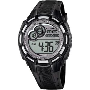 CALYPSO Reloj Digital Hombre de Caucho Negro Reloj Deportivo Hombre Resistente al Agua 10 ATM Fecha y Calendario, Cronógrafo, Doble Horario, Luz, Alarma, 12 y 24 Horas Flash Time CALYPSO Reloj Digital Hombre de Caucho Negro Reloj Deportivo Hombre Resistente al Agua 10 ATM Fecha y Calendario, Cronógrafo, Doble Horario, Luz, Alarma, 12 y 24 Horas Flash Time