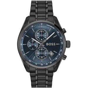 Boss Reloj cronógrafo Cuarzo Negro de la colección Grand Prix 44 con Correa Negra de Acero Inoxidable Boss Reloj cronógrafo Cuarzo Negro de la colección Grand Prix 44 con Correa Negra de Acero Inoxidable
