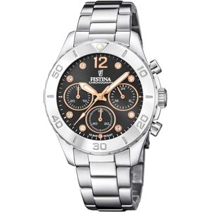 Festina Reloj Mujer Analógico de Acero Inoxidable 316l Plateado Movimiento de Cuarzo Cronógrafo Cristal Mineral de Alta Resistencia Resistente al Agua 10 ATM F20603/6 Boyfriend Collection Festina Reloj Mujer Analógico de Acero Inoxidable 316l Plateado Movimiento de Cuarzo Cronógrafo Cristal Mineral de Alta Resistencia Resistente al Agua 10 ATM F20603/6 Boyfriend Collection