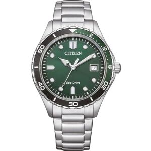 Citizen Reloj analógico de Cuarzo para Hombre con Correa de Acero Inoxidable, Verde, Pulsera Citizen Reloj analógico de Cuarzo para Hombre con Correa de Acero Inoxidable, Verde, Pulsera