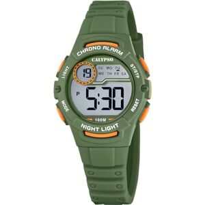 CALYPSO Reloj Digital Infantil Niño Niña de Caucho Verde Resistente al Agua 10 ATM Fecha y Calendario, Cronógrafo, Doble Horario, Luz, Alarma, 12 y 24 Horas K5852/4 Junior Collection CALYPSO Reloj Digital Infantil Niño Niña de Caucho Verde Resistente al Agua 10 ATM Fecha y Calendario, Cronógrafo, Doble Horario, Luz, Alarma, 12 y 24 Horas K5852/4 Junior Collection