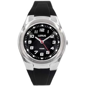 Lorus Reloj Unisex Analógico de Cuarzo con Correa de Silicona, Negro Lorus Reloj Unisex Analógico de Cuarzo con Correa de Silicona, Negro