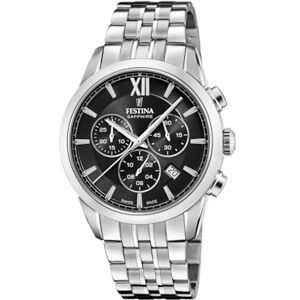 Festina Swiss Made Reloj Hombre Analógico de Acero Inoxidable 316l Plateado Movimiento de Cuarzo Cronógrafo Calendario Cristal Zafiro Resistente Resistente al Agua 10 ATM F20040/4 Chrono Festina Swiss Made Reloj Hombre Analógico de Acero Inoxidable 316l Plateado Movimiento de Cuarzo Cronógrafo Calendario Cristal Zafiro Resistente Resistente al Agua 10 ATM F20040/4 Chrono