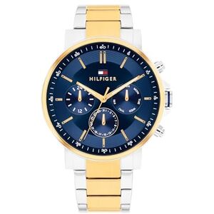 Tommy Hilfiger Reloj Analógico de Cuarzo Multifunción para Hombre con Correa de Acero Inoxidable de Color Dorado Tommy Hilfiger Reloj Analógico de Cuarzo Multifunción para Hombre con Correa de Acero Inoxidable de Color Dorado