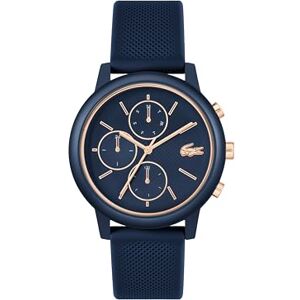 Lacoste Reloj Analógico de Cuarzo Multifunción para Hombre Colección .12.12 Move con Correa de Silicona Azul Marina Lacoste Reloj Analógico de Cuarzo Multifunción para Hombre Colección .12.12 Move con Correa de Silicona Azul Marina